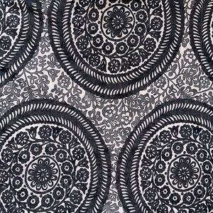 Pottery Barn Nora Medallion European Pillow Sham Cotton Gray Cotton